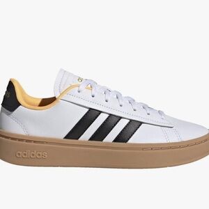 Adidas grand court Alpha white with back stripes